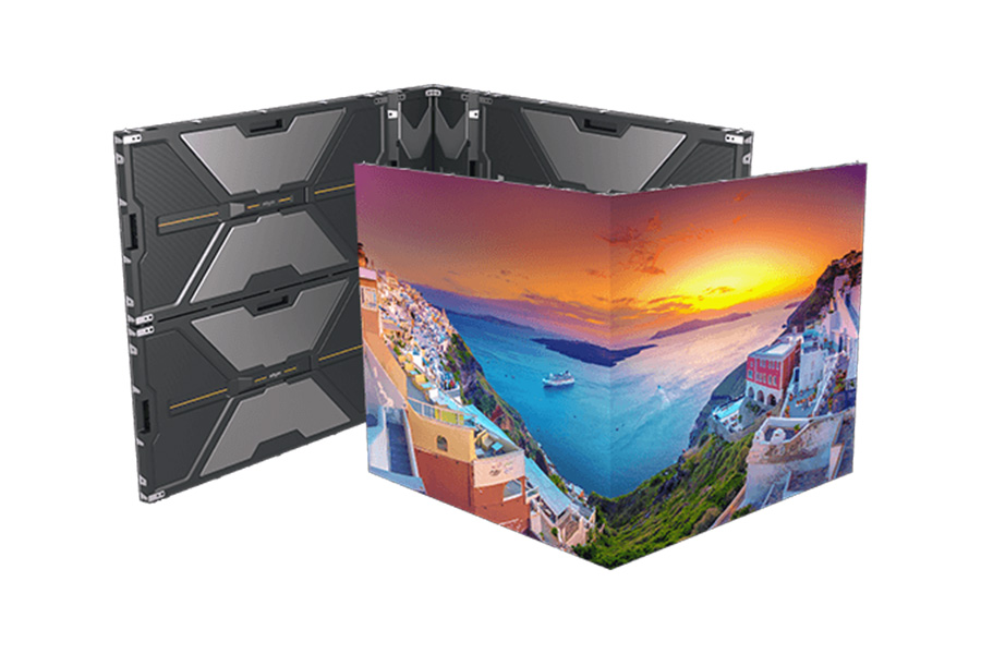 艾比森 NX系列 90°無(wú)縫直角拼裝效果